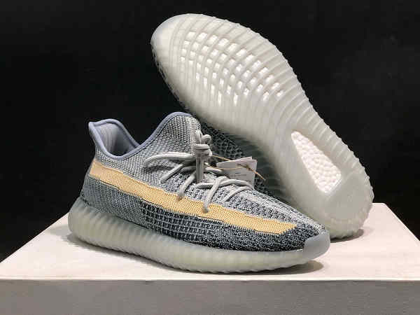 Men's Running Weapon Yeezy Boost 350 V2 "Ash Blue" Shoes 045